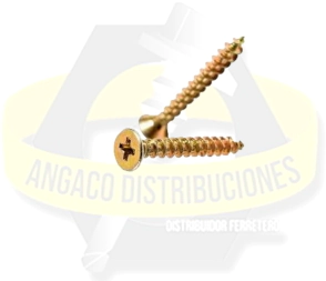 TORNILLO FIXER DORADO PARA MADERA 3,5 X 20