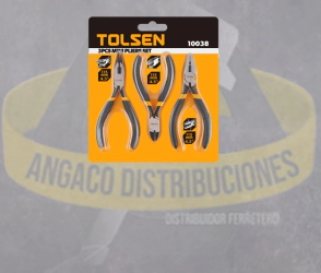 JUEGO DE MINI PINZAS- 3PIEZAS 115MM,4.5"