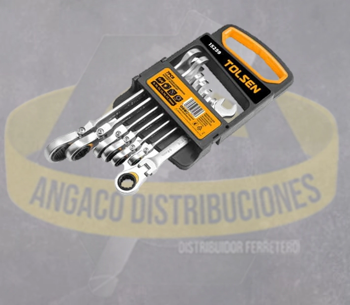 JGOLLAVECOMB C/CRIQ ARTICU MET RANGO 8-19MM (7PZAS)