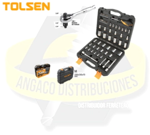 JGO B/LLAVE 65PZA MET PULG IND 1/4