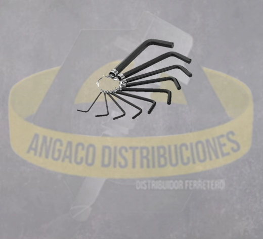 JGO LLAVES ALLEN HEXA C/ANILLO RANGO 1.5-10MM