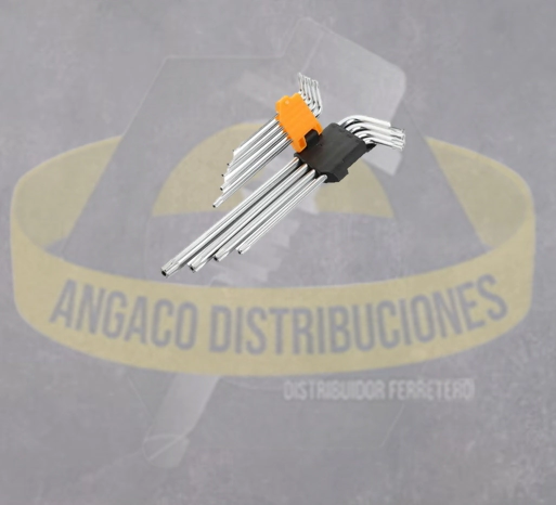 JGO LLAVE TORX EXTRA LARGA RANGO T10-T50 (9PZA)
