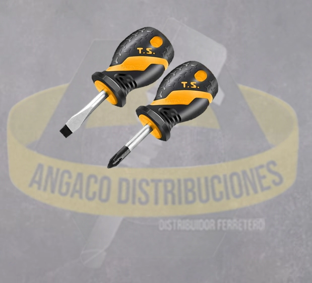 JUEGO DE DESTOR. CORTOS 2 PZAS 6.5X38MM  PH2X38MM