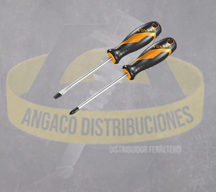 JUEGO DE DESTOR. 2 PIEZAS 6.5X100MM  PH2X100MM