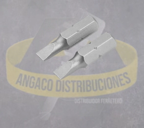 PUNTAS PLANAS 2 PIEZAS IND SLO.6X4.5X25MM