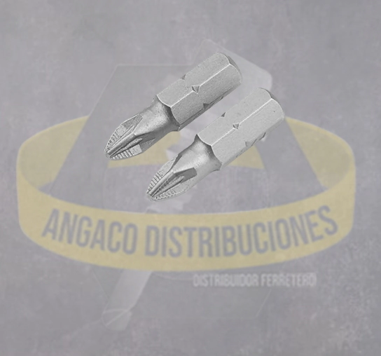 PUNTAS POZI DRIVE 2 PIEZAS IND PZ2X25MM