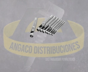 JUEGO DE SACABOCADOS 9 PIEZAS RANGO  2.5 - 10MM