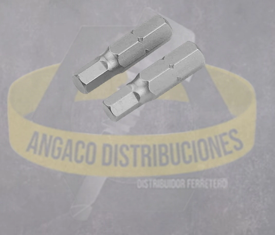 PUNTAS HEXAGONALES 2 PZAS IND H5X25MM