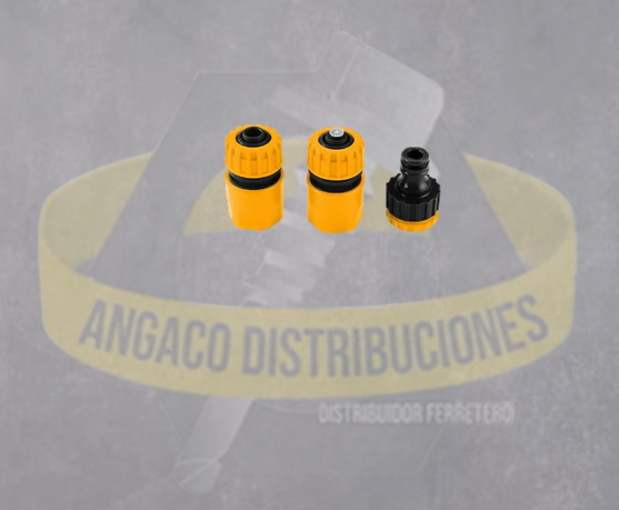 JGO CONECTOR DE MANGUERA 3PZAS 1/2