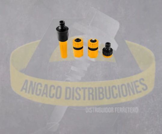 JGO CONECTOR DE MANGUERA 4PZAS 1/2"