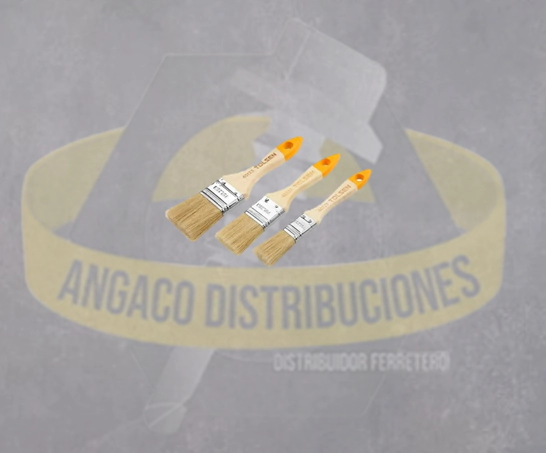 JGO DE PINCEL P/PINTURA 3 PZAS 1" / 1.5� / 2�