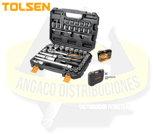 JGO B.LLAVE 1/4 Y 1/2 ( 45P ) 1/2