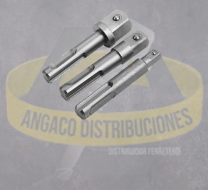 ADAPATADOR SDS-PLUS
(3 PIEZAS) Ø10MM X 1/4