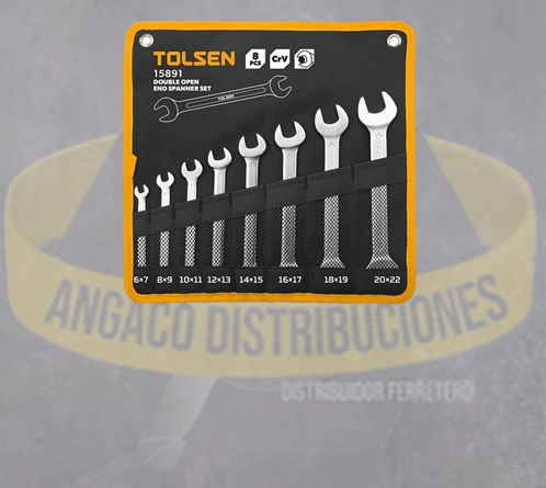 JGO LLAVES FIJAS(8 PZAS) 15076 6X7, 8X9, 10X11,
12X13, 14X15,
16X17, 1