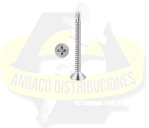 AUTOPERFORANTE CON ALAS PUNTA MECHA FREZADO 10 X 2