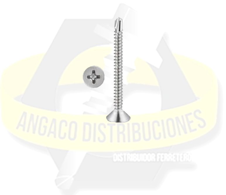 AUTOPERFORANTE CON ALAS PUNTA MECHA FREZADO 8 X 2