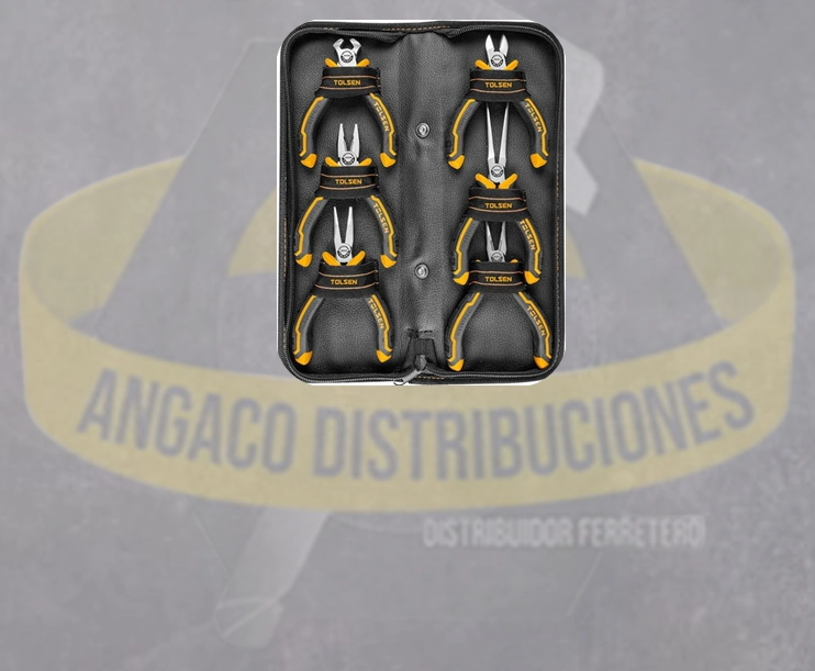 JUEGO DE PINZAS Y ALICATES (INDUSTRIAL) 6 PIEZAS