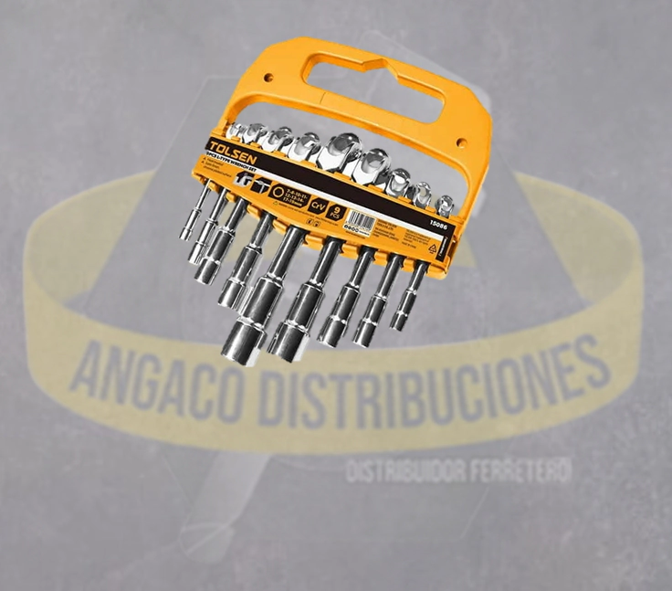 JUEGO DE 9 LLAVES ACODADAS (INDUSTRIAL) 9 P -  7  A 19MM
