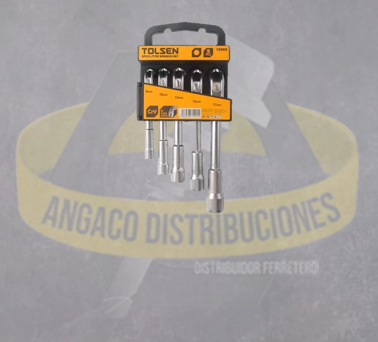 JUEGO DE 5 LLAVES ACODADAS 5P  8 A 17MM