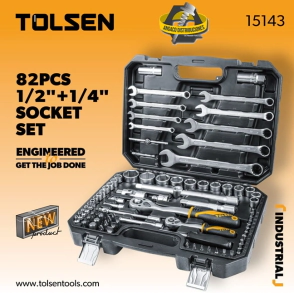 JUEGO BOCALLAVES ACCESORIOS 83 PIEZAS  (INDUSTRIAL) 1/2