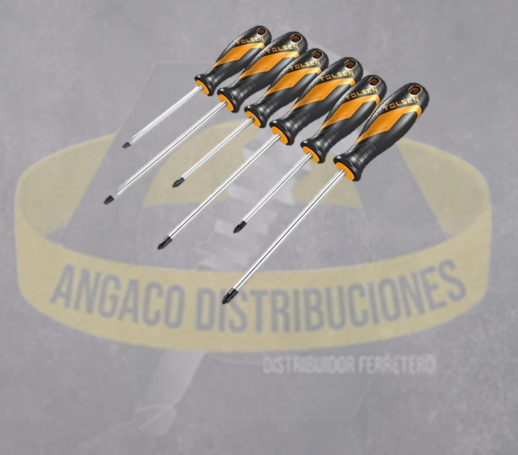 JUEGO DE DESTORNILLADORES DE 6 PIEZAS 6 PIEZAS
