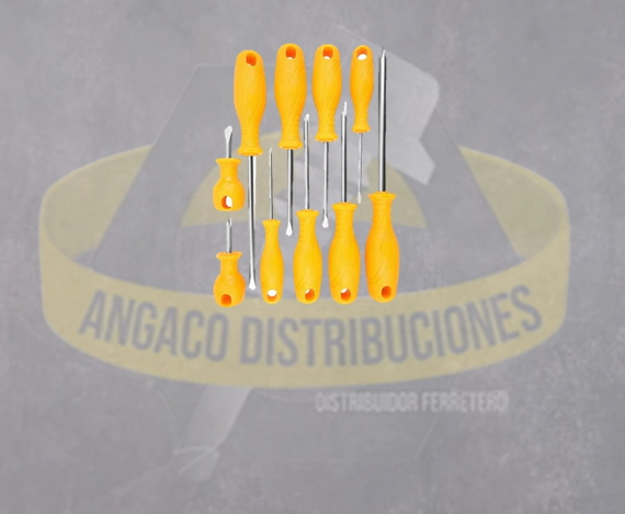 JUEGO DE DESTORNILLADORES DE 10 PIEZAS 10 PIEZAS
