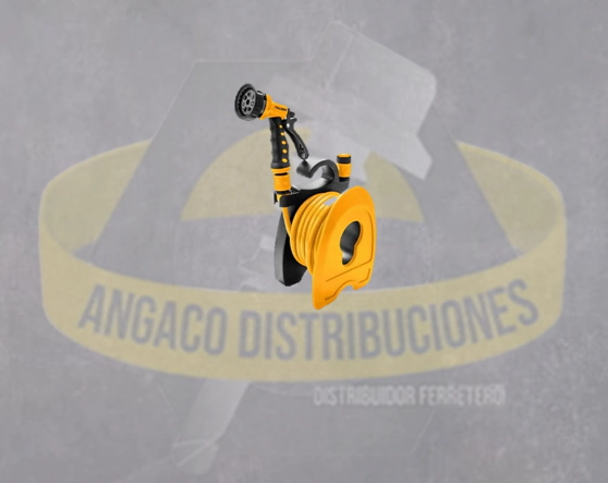 SOPORTE ENROLLADOR CON MANGUERA 10M - 3/8