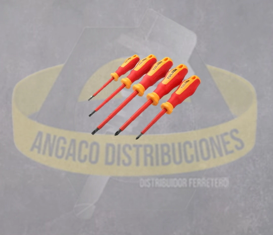 JUEGO DE 5 DESTORNILLADORES VDE 1000V VDE
