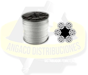 CABLE ACERO GALV 6x19 FC  ø8x50